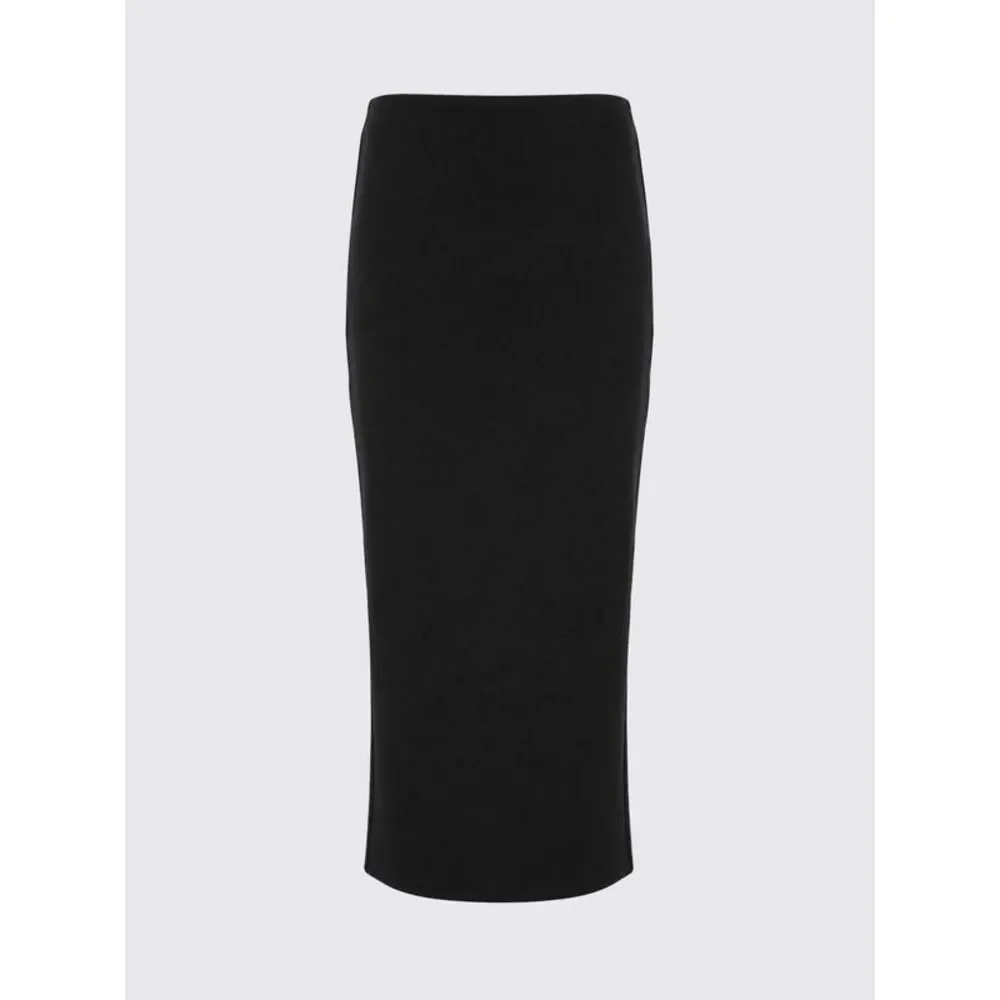 Mm Max Mara Women High-Waisted Criªpe Midi Pencil Skirt Mm Max Mara With Slit